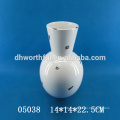Modern design ceramic flower vase decoration in green colour